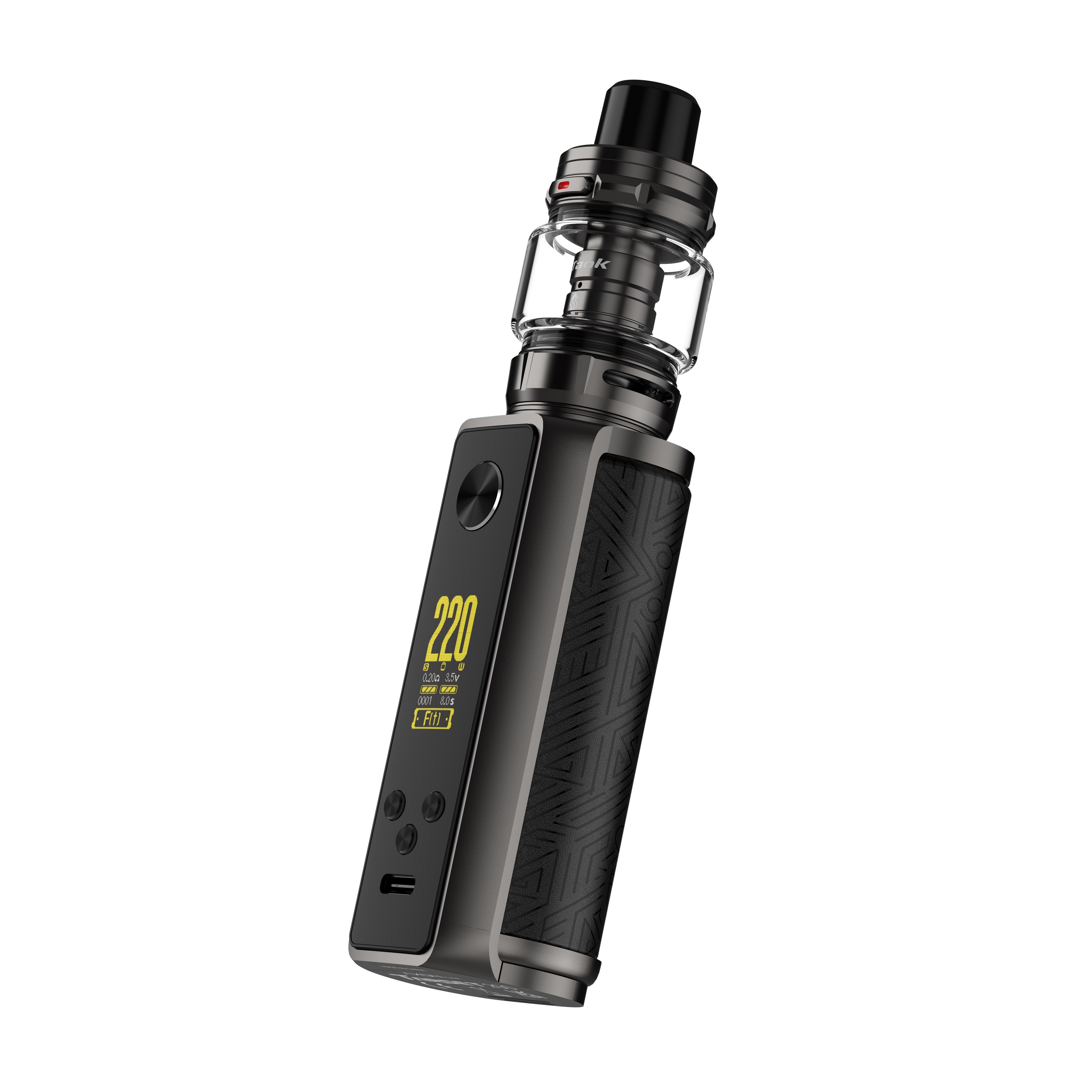 Vaporesso Target 200 Kit w/ iTank 2 (8mL), target 200 box mod, gti mesh coils, dual 18650, dual